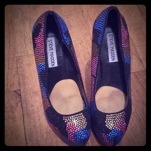 Rhinestone Platform Pumps